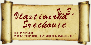Vlastimirka Srećković vizit kartica